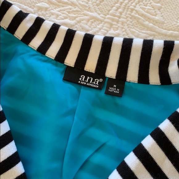 a.n.a cotton stripe blazer - Picture 5 of 8